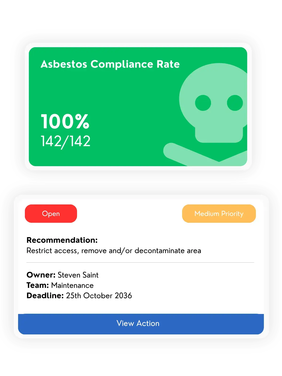 Asbestos Compliance UI Example